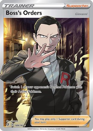 Boss's Orders (Full Art) - 189/192 - Ultra Rare - Holofoil