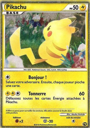 Pikachu (Français) - 0PV - Promo - Holo