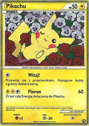 Pikachu (Polonais) - 0PV - Promo - Holo