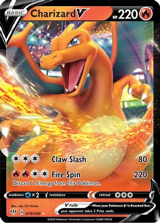 Charizard V - 019/189 - Ultra Rare - Holofoil