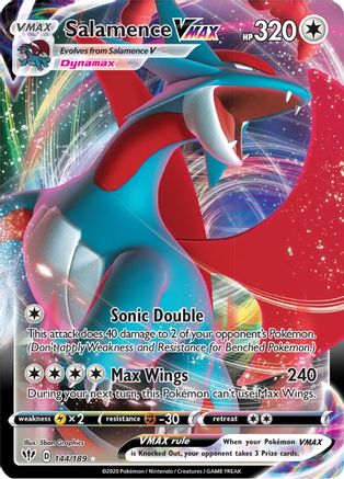 Salamence VMAX - 144/189 - Ultra Rare - Holofoil