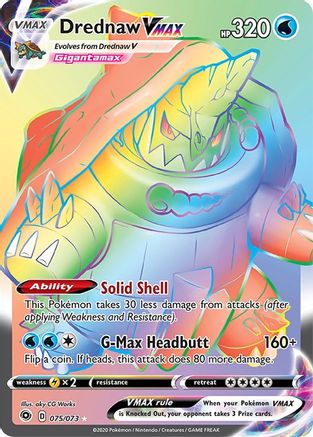 Drednaw VMAX (Secret) - 075/73 - Secret Rare - Holofoil