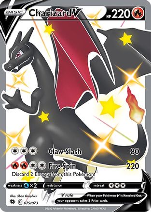 Charizard V (Secret) - 079/73 - Secret Rare - Holofoil