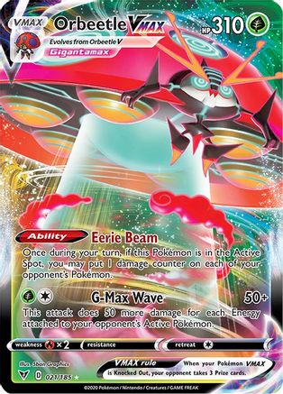 Orbeetle VMAX - 021/185 - Ultra Rare - Holofoil
