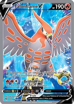 Talonflame V (Full Art) - 168/185 - Ultra Rare - Holofoil