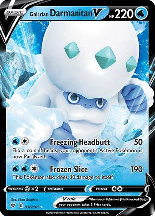 Galarian Darmanitan V - 036/185 - Ultra Rare - Holofoil