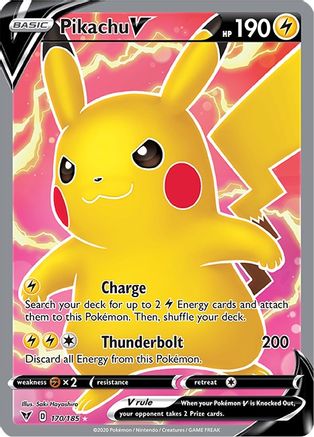 Pikachu V (Full Art) - 170/185 - Ultra Rare - Holofoil