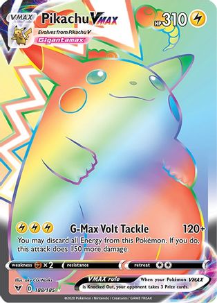Pikachu VMAX (Secret) - 188/185 - Secret Rare - Holofoil