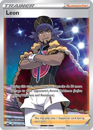 Leon (Full Art) - 182/185 - Ultra Rare - Holofoil