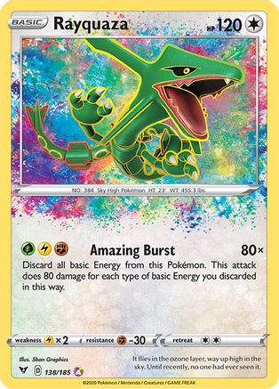 Rayquaza - 138/185 - Amazing Rare - Holofoil