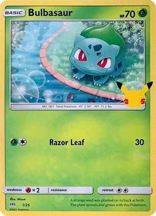 Bulbasaur - 1/25  - Promo - Normal