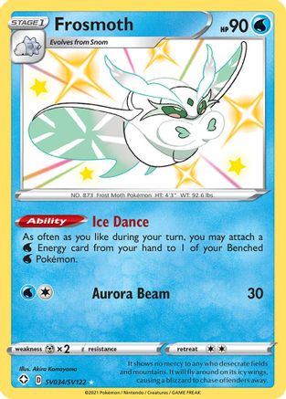 Frosmoth - SV034/122 - Brillant Holo Rare - Holofoil