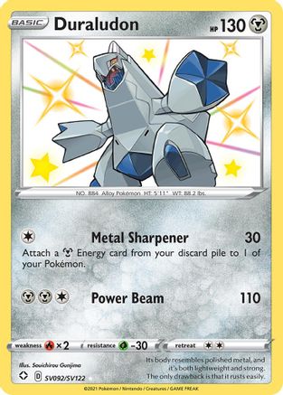Duraludon - SV092/SV122 - Shiny Holo Rare - Holofoil