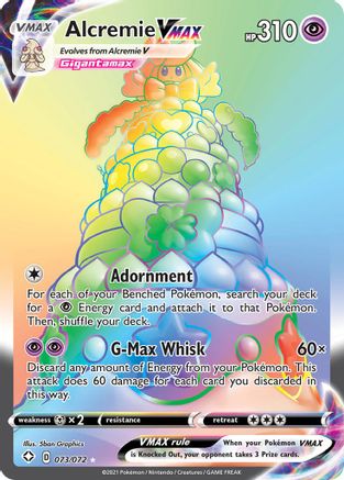 Alcremie VMAX (Secret) - 073/072 - Secret Rare - Holofoil