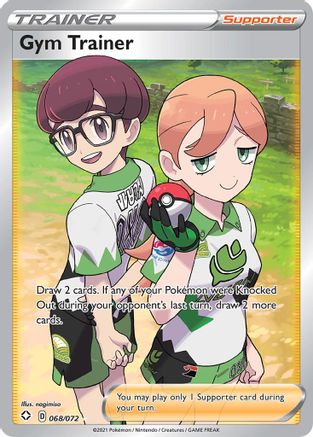 Gym Trainer (Full Art) - 068/072 - Ultra Rare - Holofoil