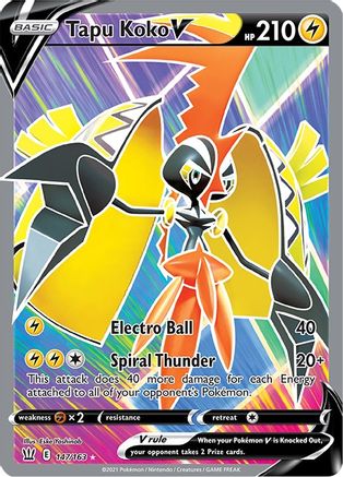 Tapu Koko V (Full Art) - 147/163 - Ultra Rare - Holofoil