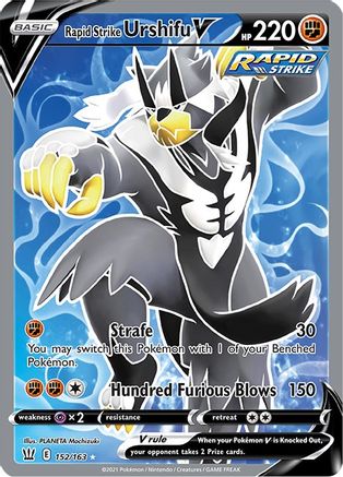 Rapid Strike Urshifu V (Full Art) - 152/163 - Ultra Rare - Holofoil