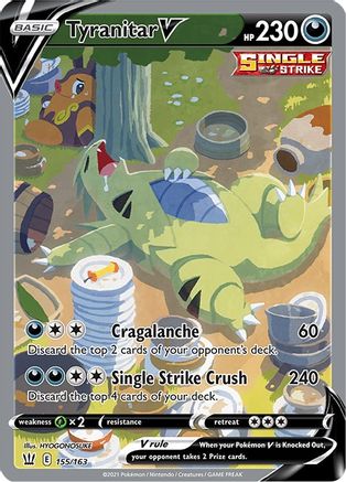 Tyranitar V (Alternate Full Art) - 155/163 - Ultra Rare - Holofoil