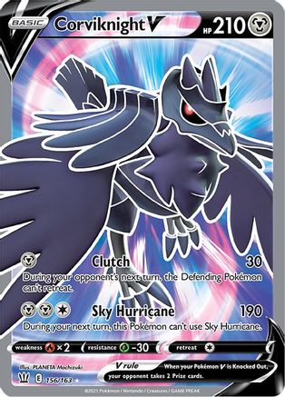 Corviknight V (Full Art) - 156/163 - Ultra Rare - Holofoil