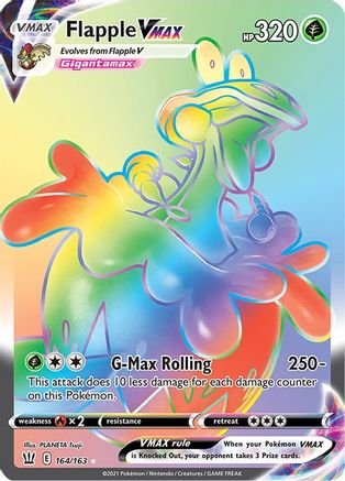 Flapple VMAX (Secret) - 164/163 - Secret Rare - Holofoil