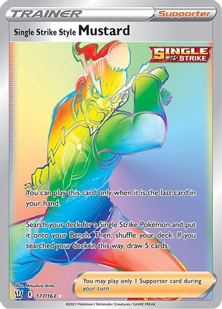 Single Strike Style Mustard (Secret) - 177/163 - Secret Rare - Holofoil