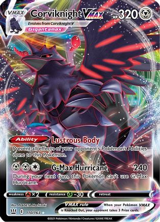Corviknight VMAX - 110/163 - Ultra Rare - Holofoil