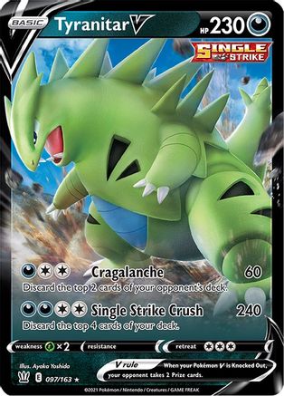 Tyranitar V - 097/163 - Ultra Rare - Holofoil