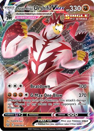 Single Strike Urshifu VMAX - 086/163 - Ultra Rare - Holofoil