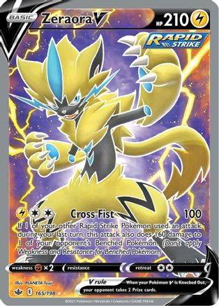 Zeraora V (Full Art) - 165/198 - Ultra Rare - Holofoil