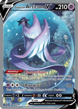 Galarian Articuno V (Alternate Full Art) - 170/198 - Ultra Rare - Holofoil