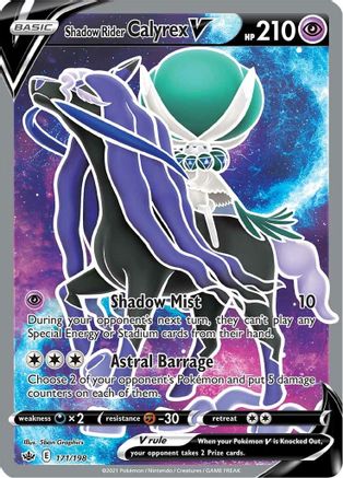 Shadow Rider Calyrex V (Full Art) - 171/198 - Ultra Rare - Holofoil