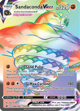 Sandaconda VMAX (Secret) - 206/198 - Secret Rare - Holofoil