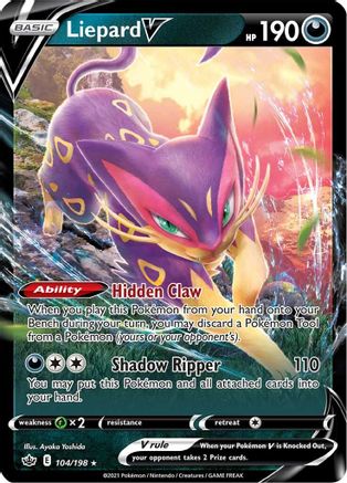 Liepard V - 104/198 - Ultra Rare - Holofoil