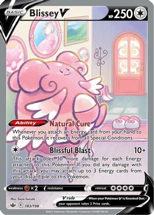 Blissey V (Alternate Full Art) - 183/198 - Ultra Rare - Holofoil