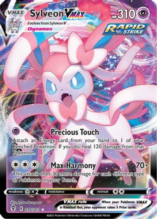 Sylveon VMAX - 075/203 - Ultra Rare - Holofoil