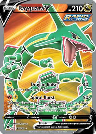 Rayquaza V (Full Art) - 193/203 - Ultra Rare - Holofoil