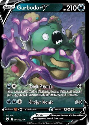 Garbodor V - 100/203 - Ultra Rare - Holofoil