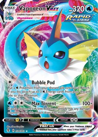 Vaporeon VMAX - 030/203 - Ultra Rare - Holofoil