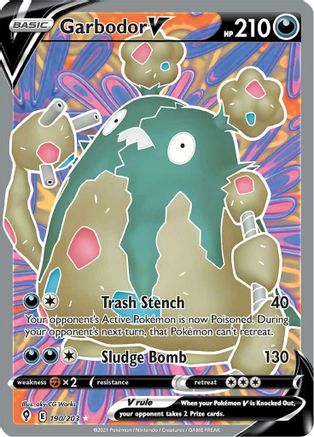 Garbodor V (Full Art) - 190/203 - Ultra Rare - Holofoil