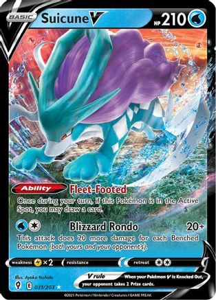 Suicune V - 031/203 - Ultra Rare - Holofoil