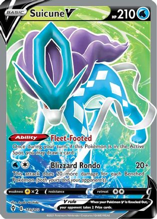 Suicune V (Full Art) - 173/203 - Ultra Rare - Holofoil
