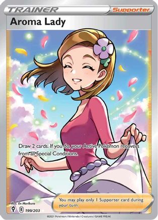 Aroma Lady (Full Art) - 199/203 - Ultra Rare - Holofoil