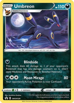 Umbreon - SWSH129  - Promo - Holofoil