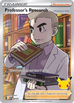 Professor's Research (Full Art) - 024/025 - Ultra Rare - Holofoil