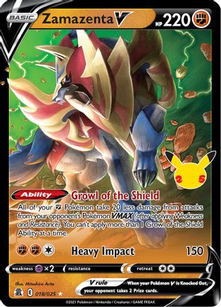 Zamazenta V - 018/025 - Ultra Rare - Holofoil