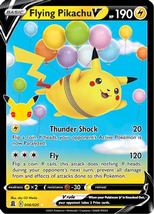 Flying Pikachu V - 006/025 - Ultra Rare - Holofoil