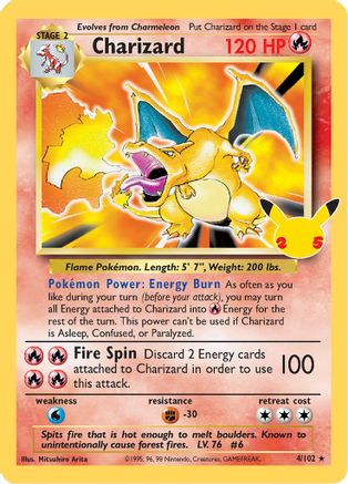 Charizard - 004/102 - Classic Collection - Holofoil