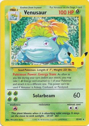 Venusaur - 015/102 - Classic Collection - Holofoil