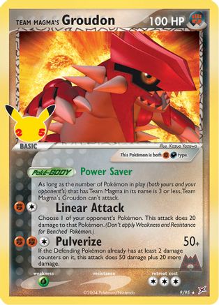 Team Magma's Groudon - 009/95 - Classic Collection - Holofoil