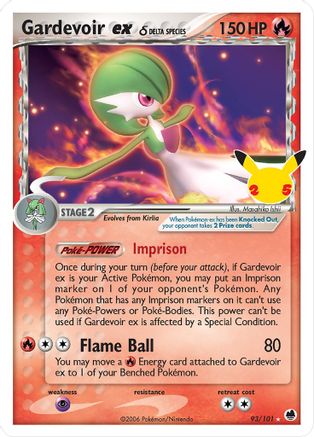 Gardevoir ex (Delta Species) - 093/101 - Classic Collection - Holofoil